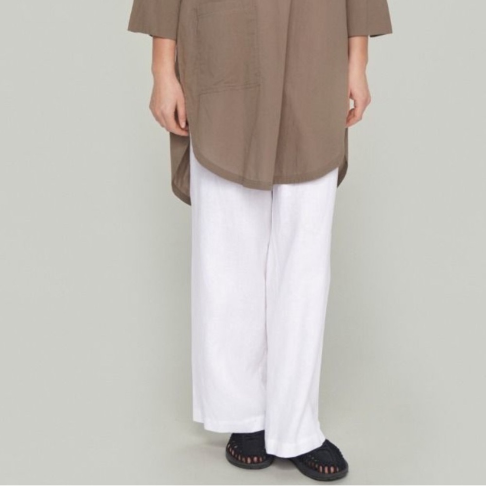 White Linen Pants Size 38